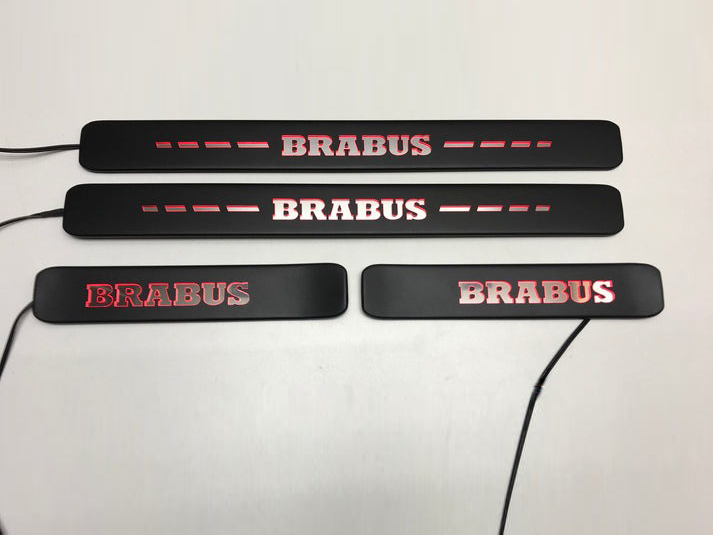 Mercedes-Benz W463A W464 G-Class Matte Black Brabus Door Sills LED 4pcs